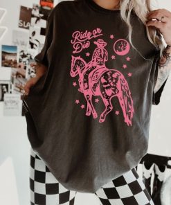 Ride or Die Western Cowgirl Tee Bohemian Retro Vintage Comfort Colors