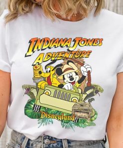 Disney Mickey Mouse And Pluto Dog Indiana Jones Adventure Shirt