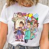 Disney Retro 90s Style Group Shot Pixar Luca Characters Squad Shirt