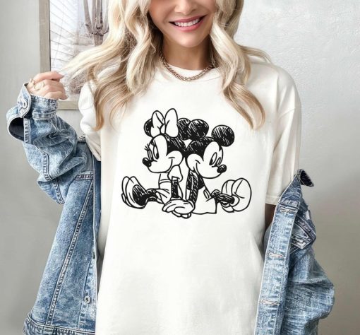 Vintage Mickey And Minnie Shirt, Mickey Ears Unisex T-shirt