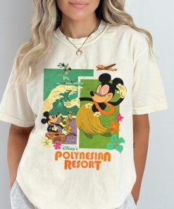 Disney Mickey Polynesian Resort Shirt, Disney Classic Mickey T-shirt