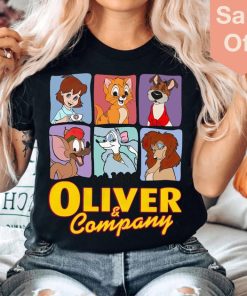 Disney Oliver & Company Characters Group Shot 1988 Shirt