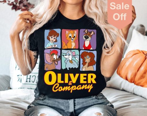 Disney Oliver & Company Characters Group Shot 1988 Shirt