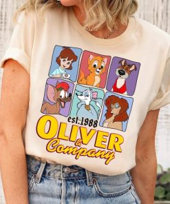 Disney Oliver & Company Characters Group Shot 1988 Shirt