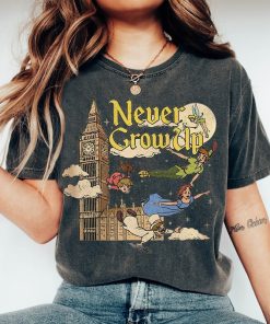 Retro Peter Pan Never Grow Up Shirt