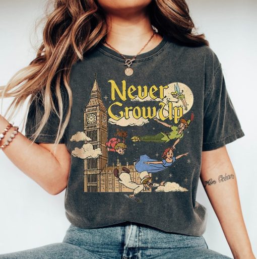 Retro Peter Pan Never Grow Up Shirt