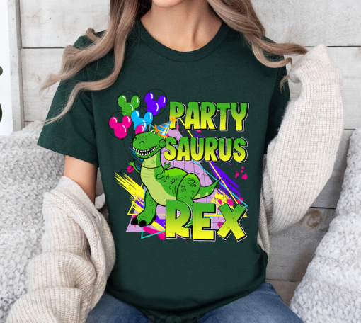 Funny Disney Toy Story Shirt, Party Saurus Rex Shirt