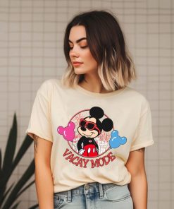 Funny Disney Vacay Mode Shirt, Mickey & Minnie Castle Balloon T-shirt