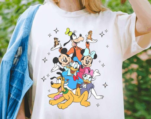 Mickey And Friends Shirt, Disneyworld T-shirt, Minnie, Donald, Daisy