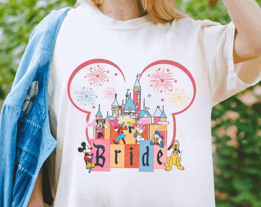 Disney Mickey Minnie Bride Shirt, Disney Bachelorette Party T-shirt