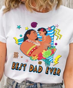 Disney Best Dad Ever Chief Tui and Moana Retro 90s Shirt