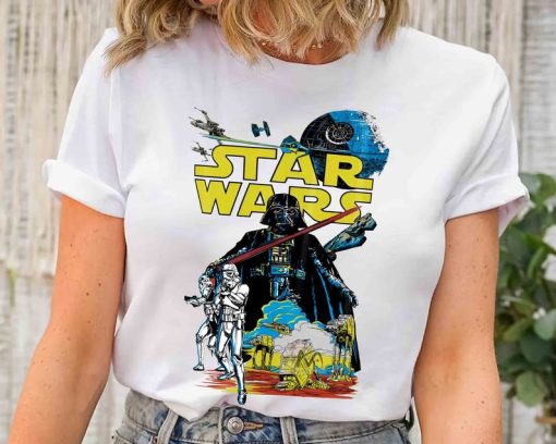 The Dark Side Darth Vader Stormtrooper And AT-AT Shirt