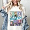 Vintage Frozen Characters Shirt, Retro Elsa Anna Olaf Hans T-shirt