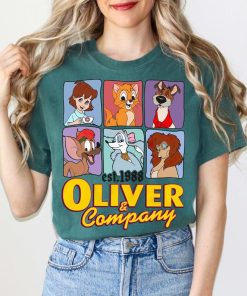 Disney Oliver & Company Characters Group Shot 1988 Shirt