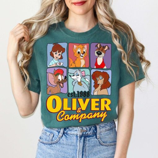 Disney Oliver & Company Characters Group Shot 1988 Shirt