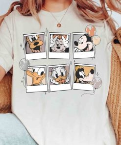 Disney Mickey Mouse & Friends Cute Photos Balloon Retro Shirt