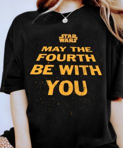 Star Wars May The Fourth Be With You Tilted Logo Poster T-Shirt