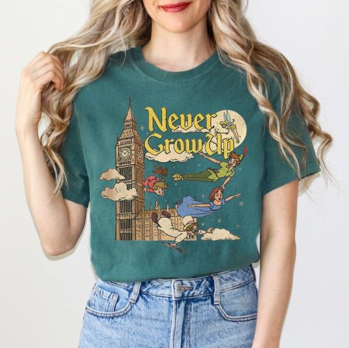 Retro Peter Pan Never Grow Up Shirt