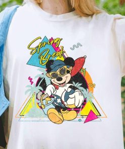 Retro 90S Mickey And Friends Shirt, Vintage Spring Break Squad T-shirt