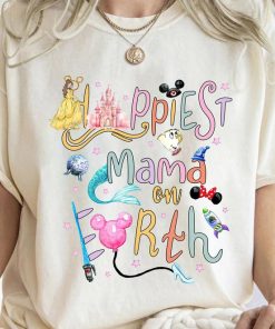 Disney Happiest MAMA On Earth Mother’s Day Shirt, Disney Princess Tee