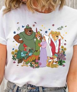 Disney Robin Hood Movie 1973 Floral Vintage T-shirt