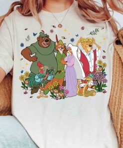 Disney Robin Hood Movie 1973 Floral Vintage T-shirt