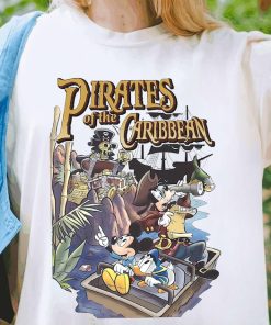 Retro Disney Pirates Of The Caribbean Shirt, Comfort Colors T-shirt