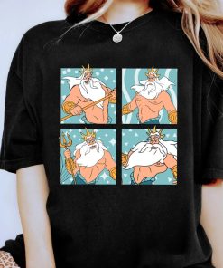 Disney The Little Mermaid King Triton Portrait Boxes Shirt