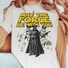 May The Force Be With You Darth Vader & Stormtrooper Mickey Ears T-shi