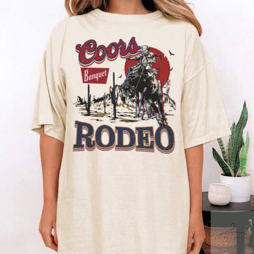 Coors Rodeo 90s Cowboy T-Shirt, Vintage 2000s Graphic Western Shirt