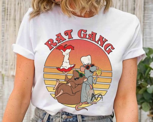 Funny Remy Chef And Emile Rat Gang Retro T-shirt