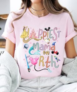 Disney Happiest MAMA On Earth Mother’s Day Shirt, Disney Princess Tee