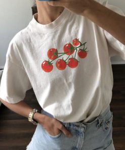 Tomato Shirt Comfort Colors Tee Graphic Tees For Women Fruit Shirt