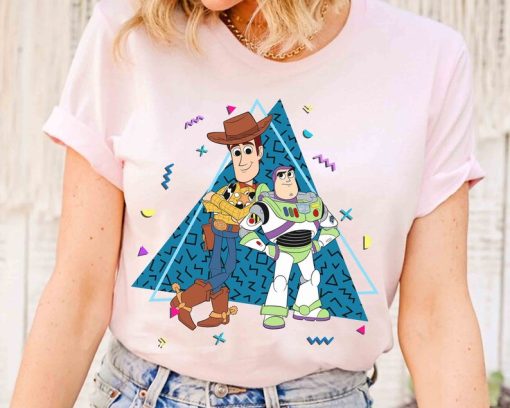 Retro 90s Toy Story Buzz Lightyear and Woody BFF T-shirt