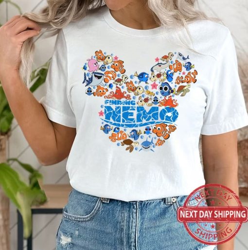 Funny Finding Nemo Characters Shirt, Disney Cruise Mickey Ears Tshirt