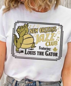 Funny New Orleans Jazz Club Louis The Gator T-shirt