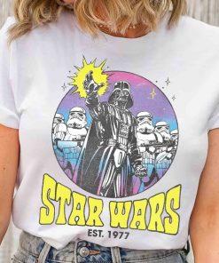 Retro Darth Vader and Stormtrooper A New Hope The Evil Empire T-shirt