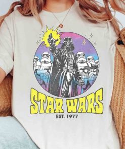 Retro Darth Vader and Stormtrooper A New Hope The Evil Empire T-shirt