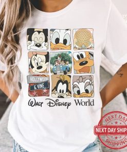 Retro 90S Walt Disney World Shirt, Funny Mickey And Friends Tshirt