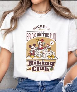 Disney Funny Mouse Mickey's Hiking Club Retro Shirt