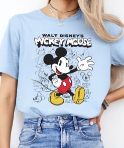 Disney Mickey And Friends Mickey Mouse Sketches T-Shirt