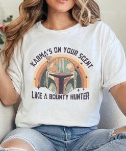 Star Wars Vintage Karma Is On Your Scent Bounty Hunter Shirt