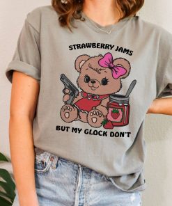 Comfort Colors Strawberry Jams But My Glock Don't Unisex Shirt