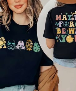 Two-Sided Disney Star Wars Shirt, May The Force Be With You T-shirt