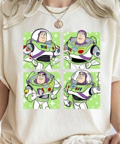 Cute Buzz Lightyear Portrait Shirt, Disney Toy Story Retro T-Shirt