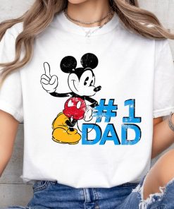 Disney Mickey Mouse Father's Day 1 Dad T-Shirt Unisex Gift T-Shirt