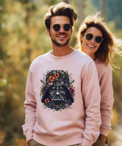 Floral Darth Vader Face Shirt, Star Wars Flowers T-shirt