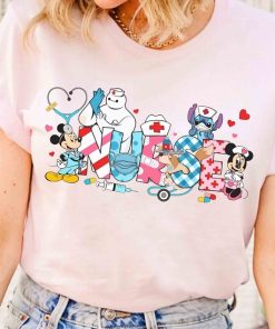 Disney Nurse Characters Shirt, Disney Nursing School Student