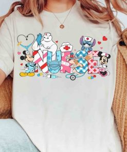 Disney Nurse Characters Shirt, Disney Nursing School Student