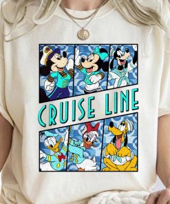 Vintage Mickey and Friends Disney Cruise Line Comfort Colors Shirt